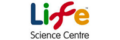 Logo image of Life Science Centre, with the word life in multi colours