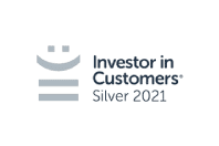 investors in customers silver 2021 award badge
